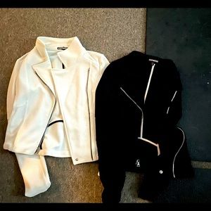 Express Jackets - lot of two (white and black) size xs